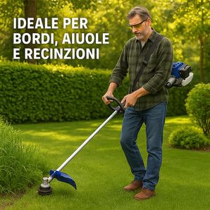 Decespugliatore a Scoppio 33cc con Disco e Filo Nylon
