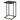 Tavolino Laterale a C Dark Marble 40x30x67 cm - immagine 1