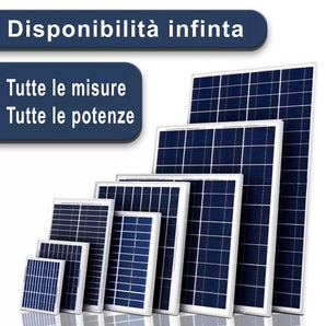 Kit fotovoltaico 20\30w pannello solare facile montaggio