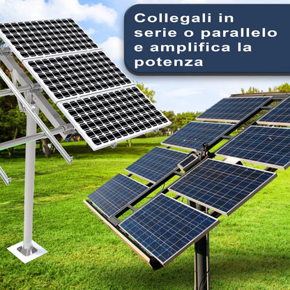 Kit fotovoltaico 20\30w pannello solare facile montaggio