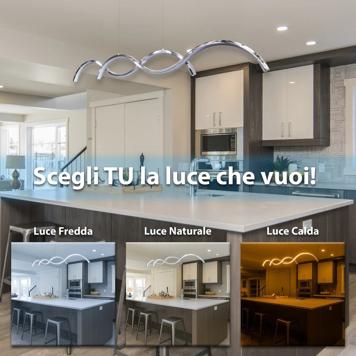 Lampadario LED sospensione 25W design moderno intrecciato dimmer