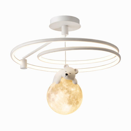 Lampadario LED Cameretta Bambini 60W con Telecomando e Dimmer