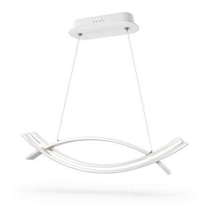 Lampadario LED a Sospensione Onda Bianca 42W CCT Switch