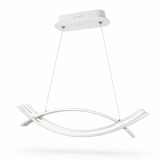 Lampadario LED a Sospensione Onda Bianca 42W CCT Switch
