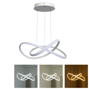Lampadario LED 40W nastro infinito dimmerabile con telecomando