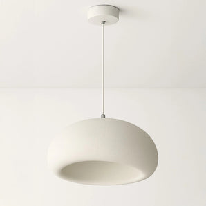 Lampadario in Schiuma Effetto Pietra Wabi-Sabi Bianco E27