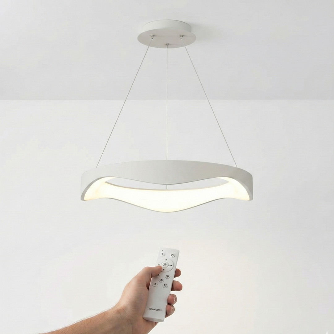 Lampadario LED a Sospensione Moderno 38W 3040 Lumen Ø50 cm con Telecomando