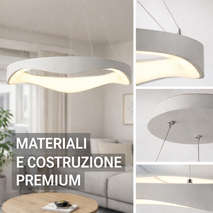 Lampadario LED a Sospensione Moderno 38W 3040 Lumen Ø50 cm con Telecomando