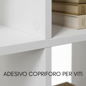Libreria in Legno con 4 ripiani Leonardo