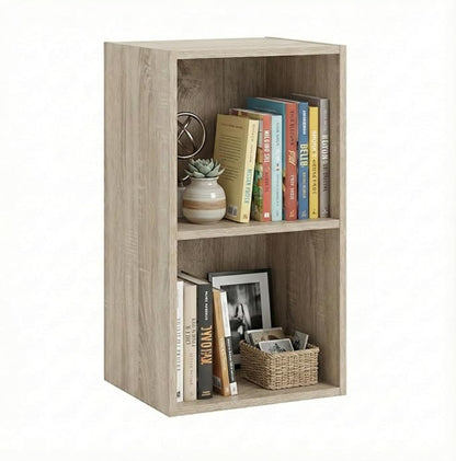 Libreria da Terra in Legno Verticale Salvaspazio con Ripiani