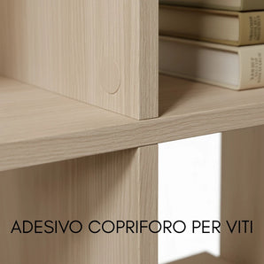 Johannes Wooden Bookcase with 9 Shelves