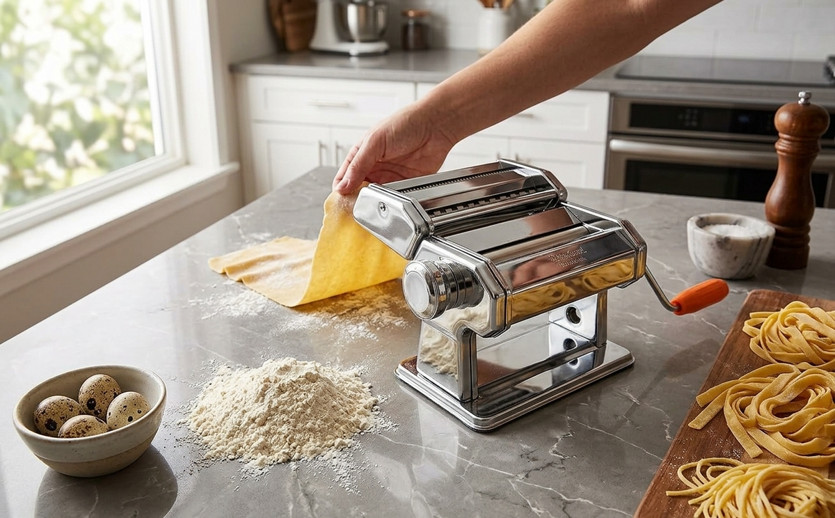 Macchina Manuale per Pasta Fresca in Acciaio Inox