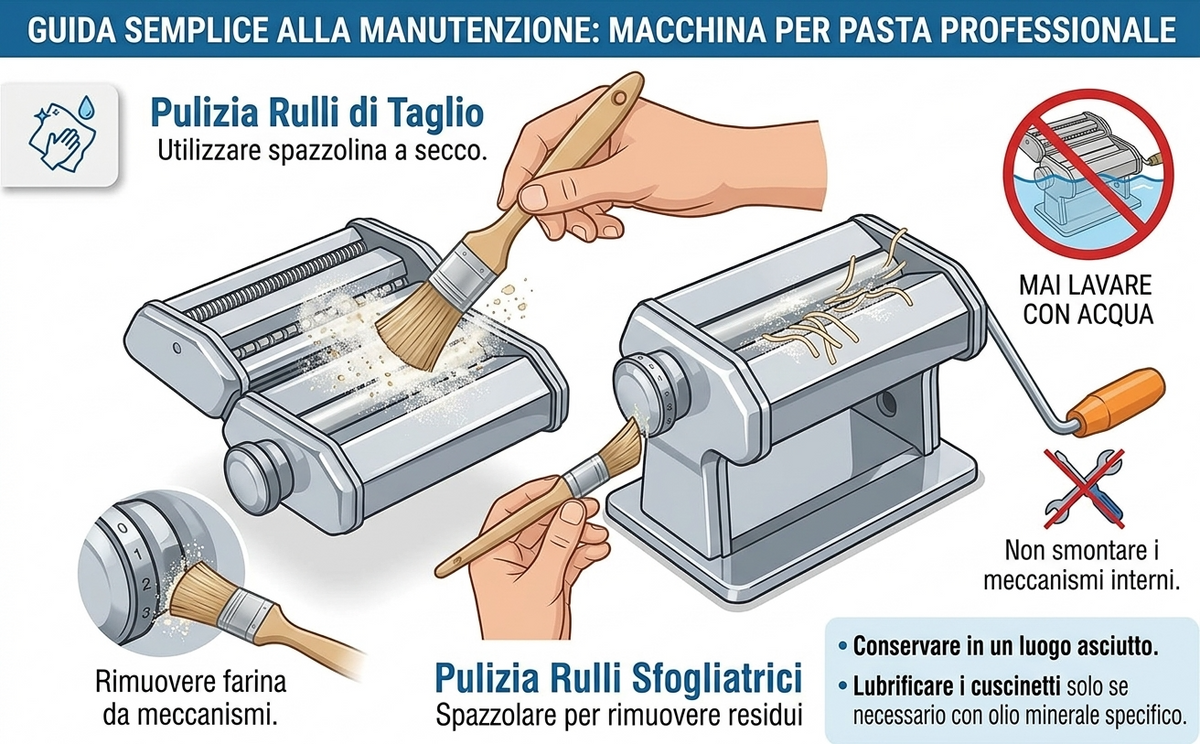 Macchina Manuale per Pasta Fresca in Acciaio Inox