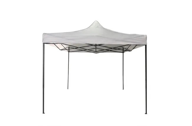Gazebo Pieghevole 3x3 Bianco in Acciaio a Fisarmonica