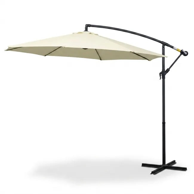 Ombrellone Decentrato Beige da Giardino Ø300 cm