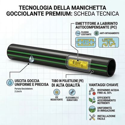 Manichetta Gocciolante per Irrigazione