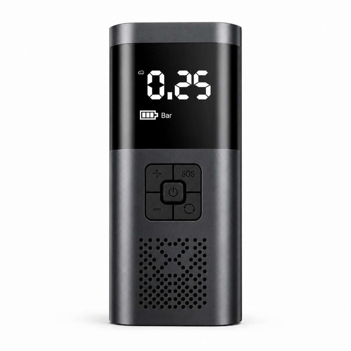 Mini compressore aria portatile wireless VC-027 frontale
