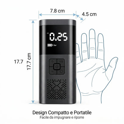 Dimensioni mini compressore aria portatile VC-027