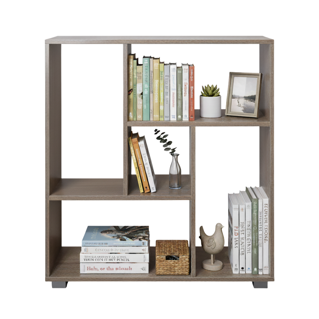 Libreria in Legno con 5 Ripiani Italo