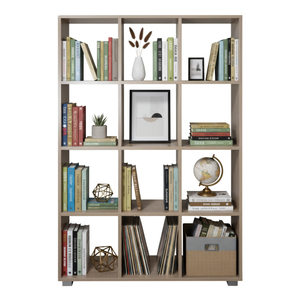 Albert Wooden Bookcase with 12 Shelves