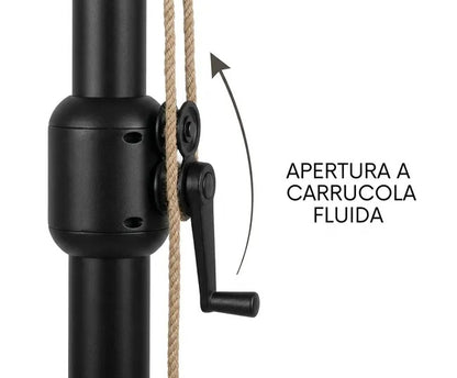 Ombrellone Giardino 3x3 Tortora Palo Centrale AirVent