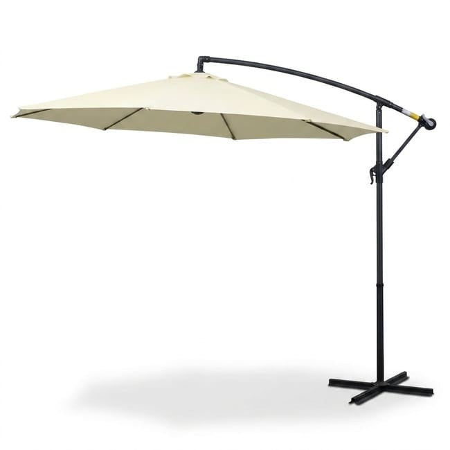 Ombrellone Decentrato Beige da Giardino Ø300 cm