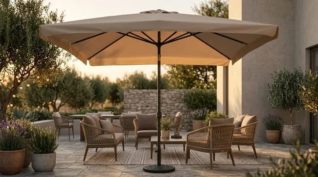 Ombrellone Giardino 3x3 Tortora Palo Centrale AirVent