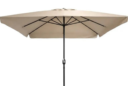 Ombrellone Palo Centrale 3x2 Beige Acciaio Antivento