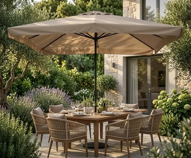 Ombrellone Giardino 3x3 Tortora Palo Centrale AirVent