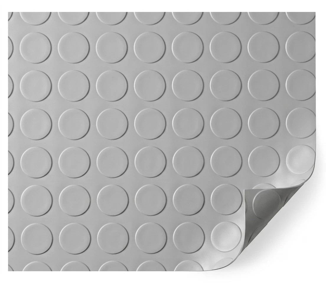 Tappeto PVC Bullonato Antiscivolo Grigio 100x2000 cm