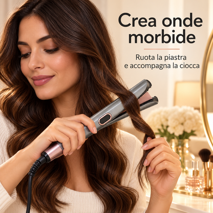 Utilizzo della piastra per creare onde morbide