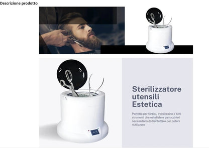 Sterilizzatore al Quarzo 100W con Microsfere per Utensili Beauty