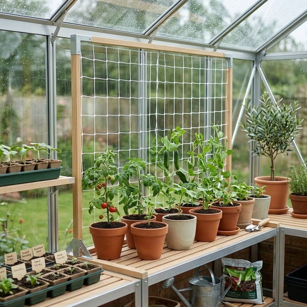 Climbing Net for Vegetable Gardens