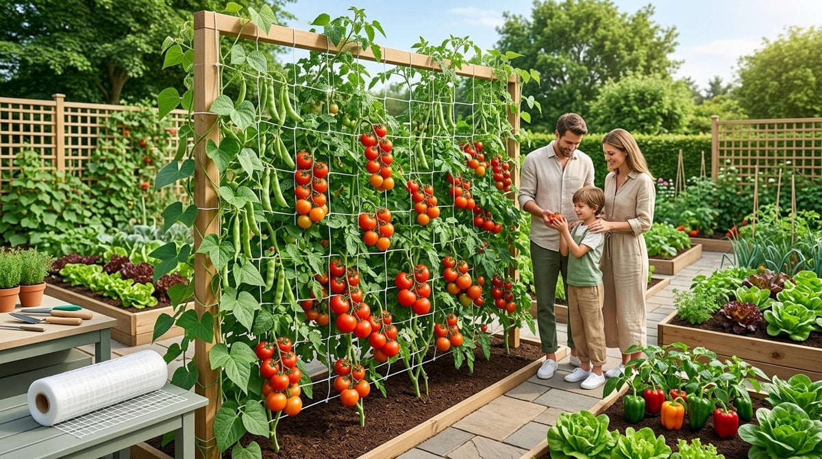 Climbing Net for Vegetable Gardens