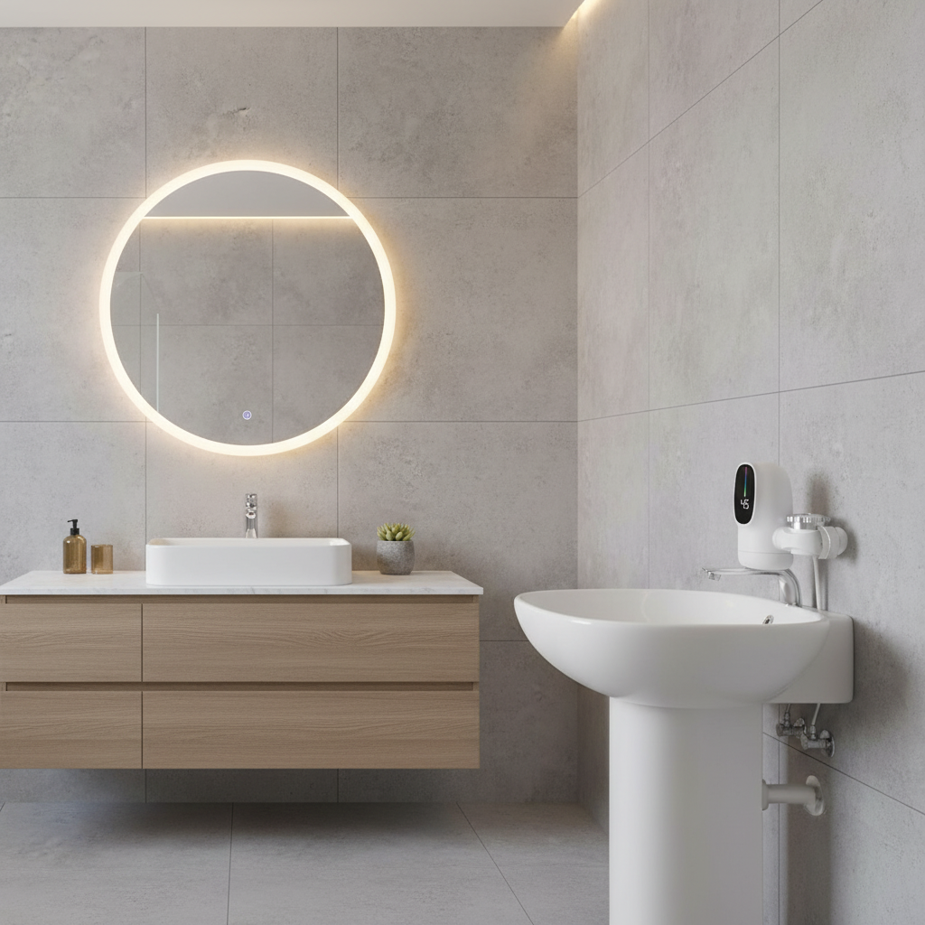 Rubinetto Elettrico 3000W con Riscaldamento Istantaneo e Display LED