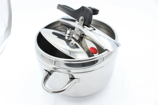 Pentola a pressione Inox 5/7 litri in acciaio, induzione 6mm