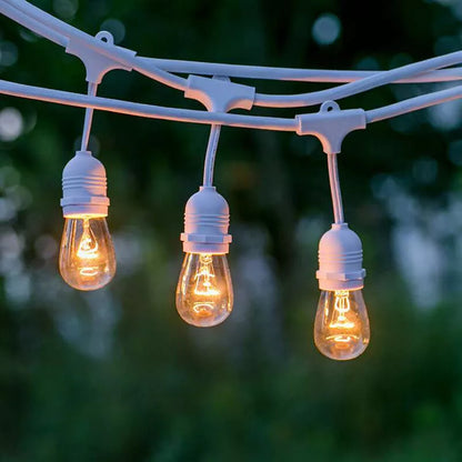 Catena Luminosa da Esterno con Lampadine, Lunghezza da 10 a 20 Metri
