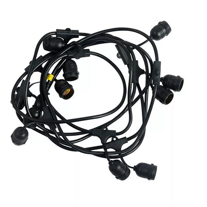 Catena Luminosa da Esterno con Lampadine, Lunghezza da 10 a 20 Metri