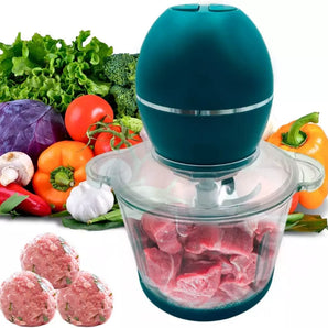 Tritatutto e Frullatore Elettrico da Cucina 300W con Ciotola in Vetro 1.5L