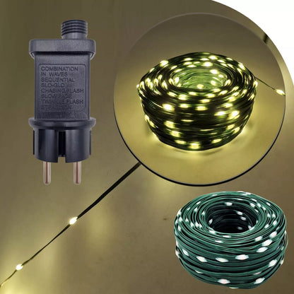 Luci di Natale 500 LED 50m Catena Luminosa con Giochi di Luce IP44 Interno Esterno