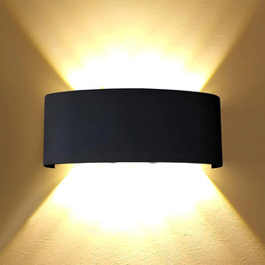 Up and Down Black LED Wall Lamp with Natural Light