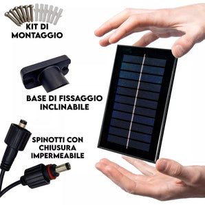 Luce Solare LED Esterno IP65 con Telecomando - 2 Lampade Fotovoltaiche