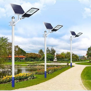 Lampione LED Solare 300W con Telecomando e Pannello Monocristallino