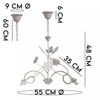 Lampadari Vintage in Ferro Elegante per interni vari modelli