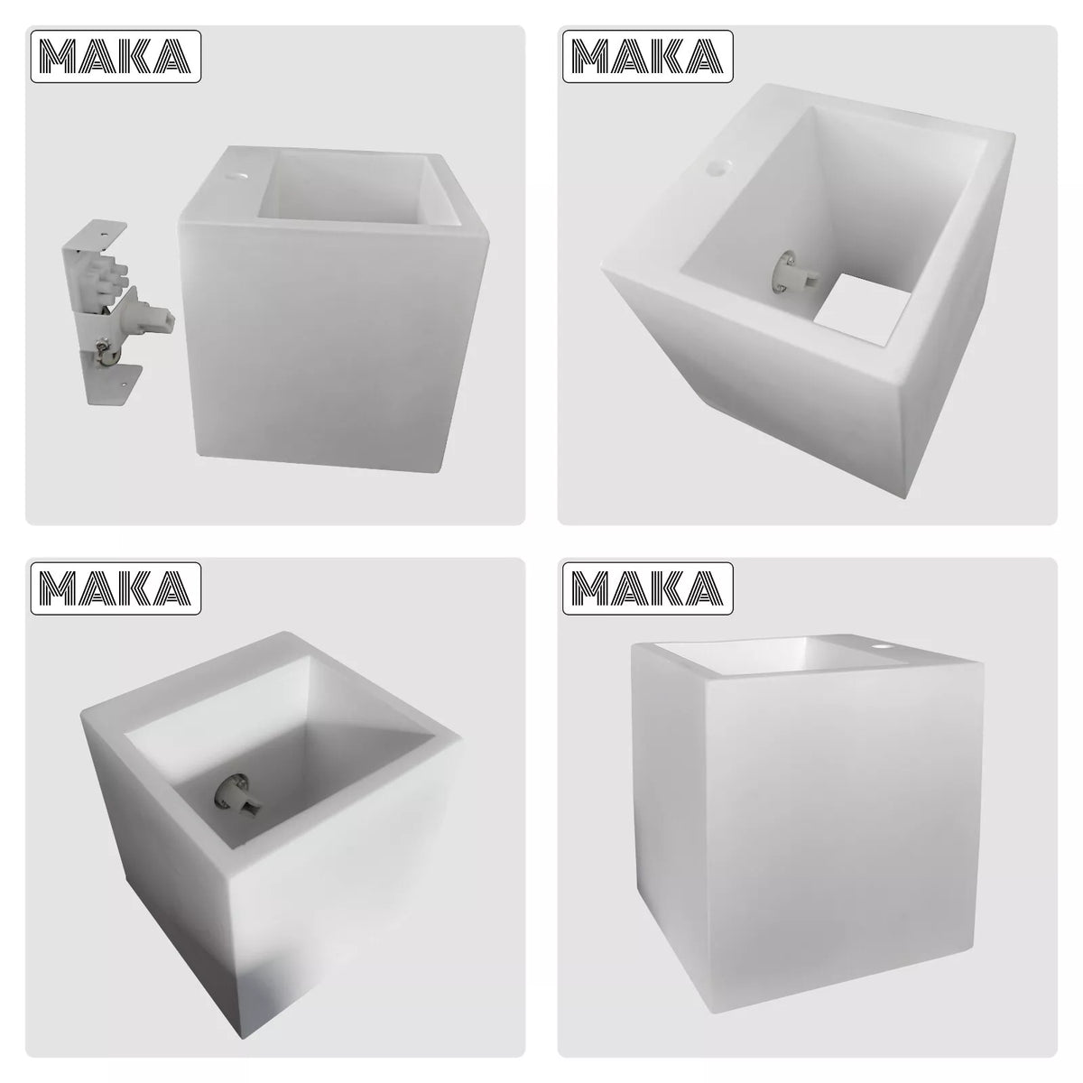 Applique in Gesso Bianco da Parete con Lampadina G9, Luce Up/Down IP20 Design Moderno