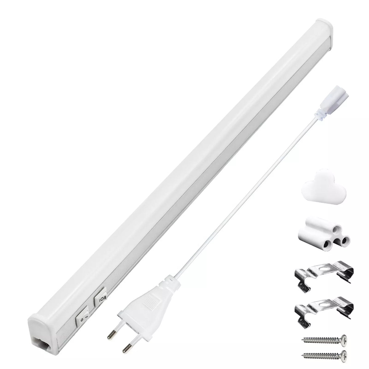 Barra LED Sottopensile Basso Consumo per Cucina con Cambio Luce e Kit Fissaggio