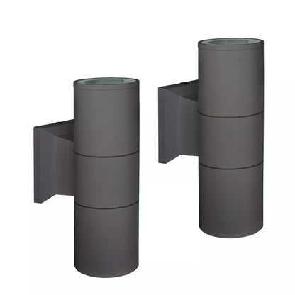Coppia Lampade per Parete IP54 Up & Down 60W vari modelli esterno minimal