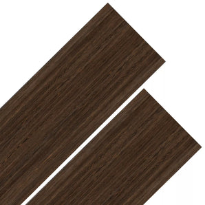 MAKA Pavimento PVC Adesivo Effetto Legno Wenge (15 PZ) 2m²