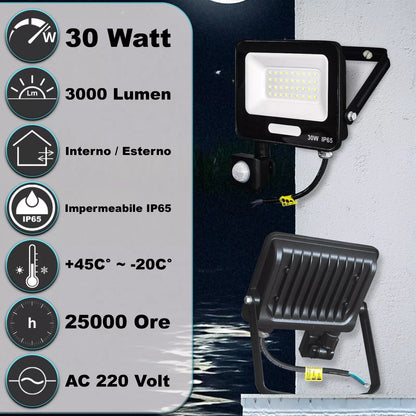 faro LED con sensore

faro LED 6000K

faro LED IP65

faro LED per esterno

faro LED 30W

faro LED 50W

faretto LED regolabile

faro LED con sensore di movimento


