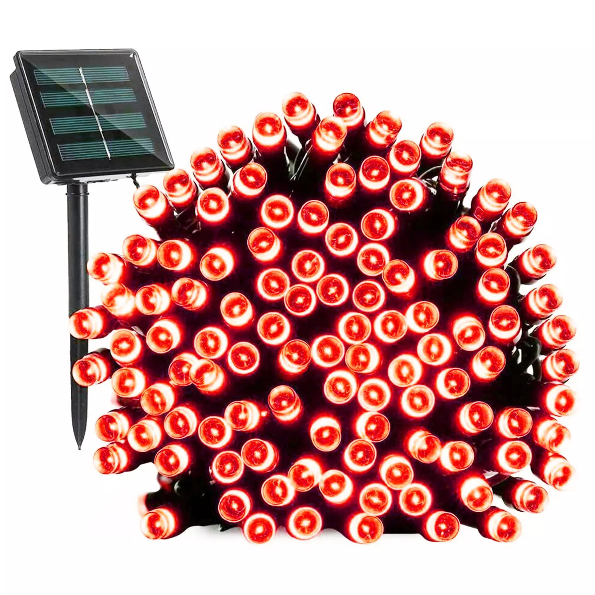 Catena Luminosa Solare 7M 100 LED Colorate per Esterno, 8 Modalità vari colori disponibili